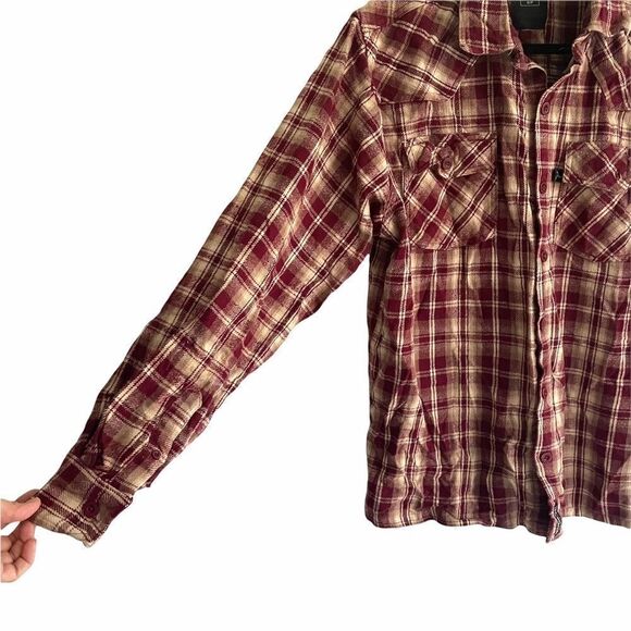 DUCKS UNLIMITED CANADA Flannel Plaid Button Down Shirt S - Picture 2 of 9